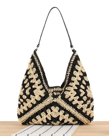 Brianna™ | Boho Chic Beach Bag Black Bag