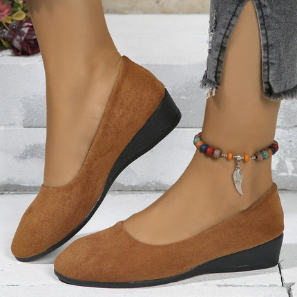 Marlis™ | Elegant Lightweight Non-slip Wedge Shoes Brown Shoes & Sandals
