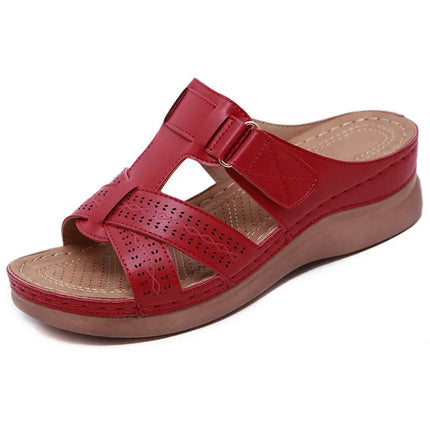 Sarai™ | Arch-Supportive Walking Sandals Red Shoes & Sandals