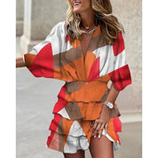 Dahlia™ | Mid Sleeved Summer Dress Patterned Dresses