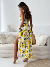 Imani™ | Lemon Spaghetti Strap Summer Dress Dresses