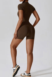 ZipChic Short Sleeve Jumpsuit Jumpsuit