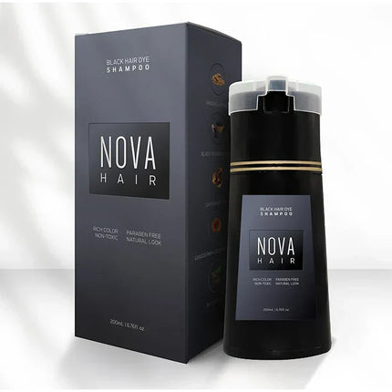 NovaHair Instant Dye Shampoo Black (200ml) beauty