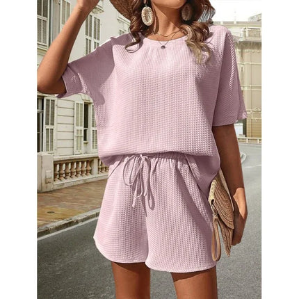 Evanna™ | Soft Textured Knit Matching Set Lavender-6 Two piece set