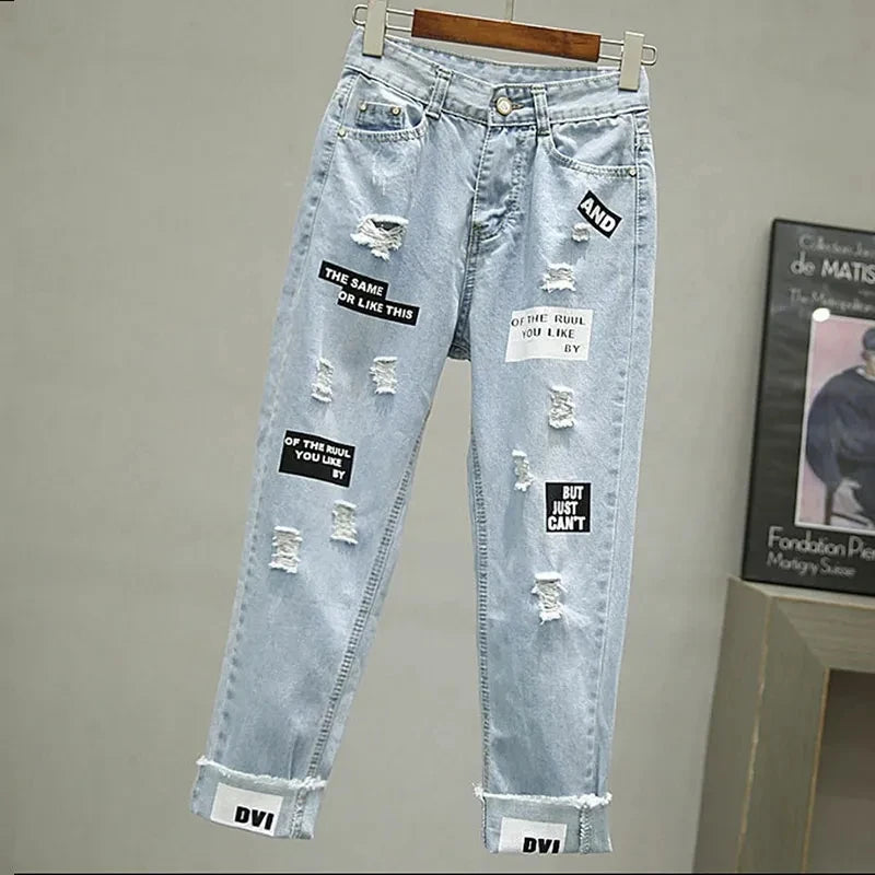 Bow-Tie Denim Two-Piece Set Only-Pant Outfit Sets