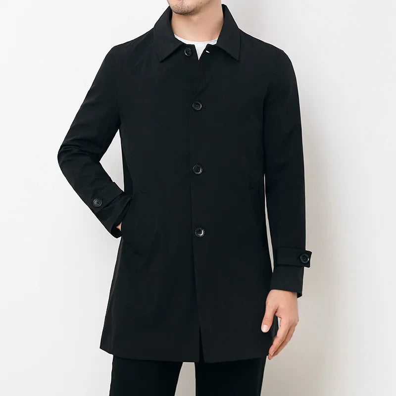 Classic Water-Repellent Overcoat Coat