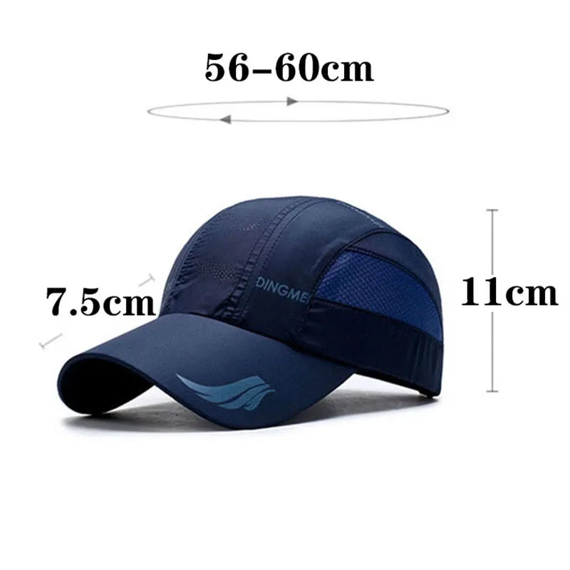 Quick‑Dry Mesh Sports Cap Hats