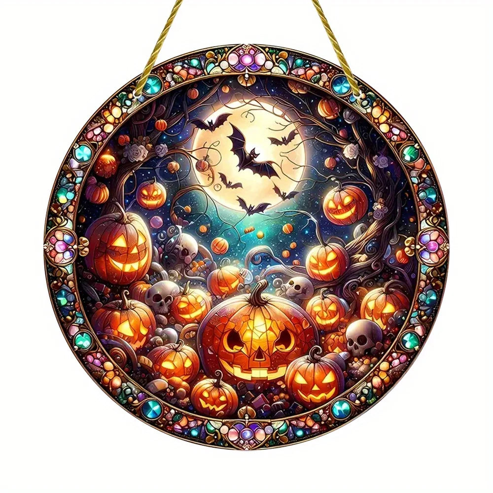 Halloween Witch Acrylic Suncatcher Halloween Decorations
