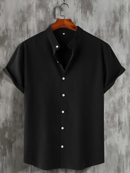 Owen™ | Casual Beach Shirt Black
