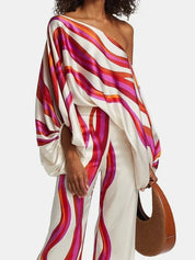 Lilie | Colorful two-piece set Red white Two Pieces Sets