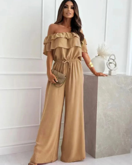 Andrea | Waist-Controlled Jumpsuit Khaki