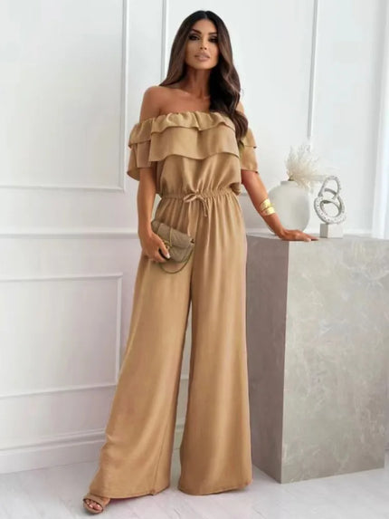 Andrea | Waist-Controlled Jumpsuit Khaki