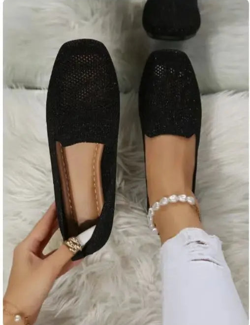 Sadie™ | Cool Moccasin Orthopedic Shoes Black Shoes & Sandals