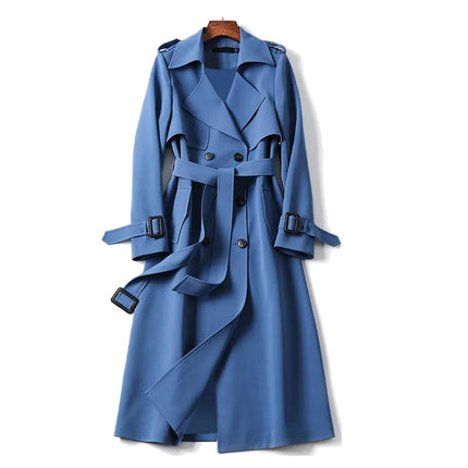 Marney | Spring coat Blue Coats & Jackets