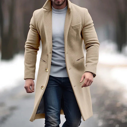 Vick | Executive's Woolen Coat Khaki