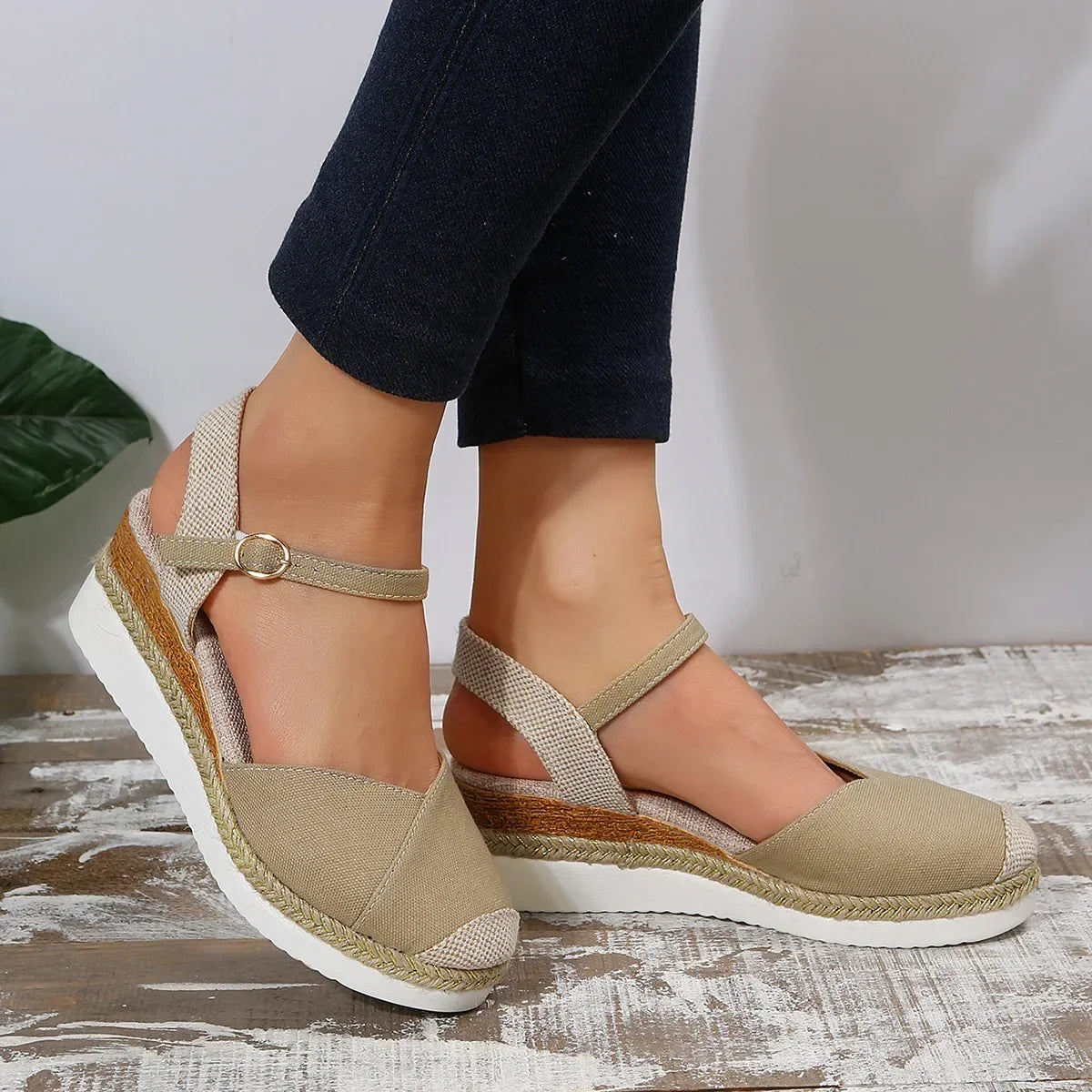 Courtney | Women's Closed Toe Wedge Sandals Shoes & Sandals