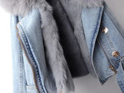 Eliza | Elegance Denim & Fur Jacket Eliza | Elegance Denim & Pelz Jacke - €64