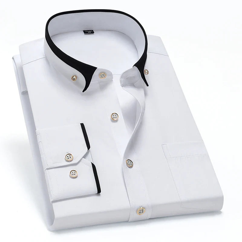 Avant Garde Button-Down Shirt White Men's shirts
