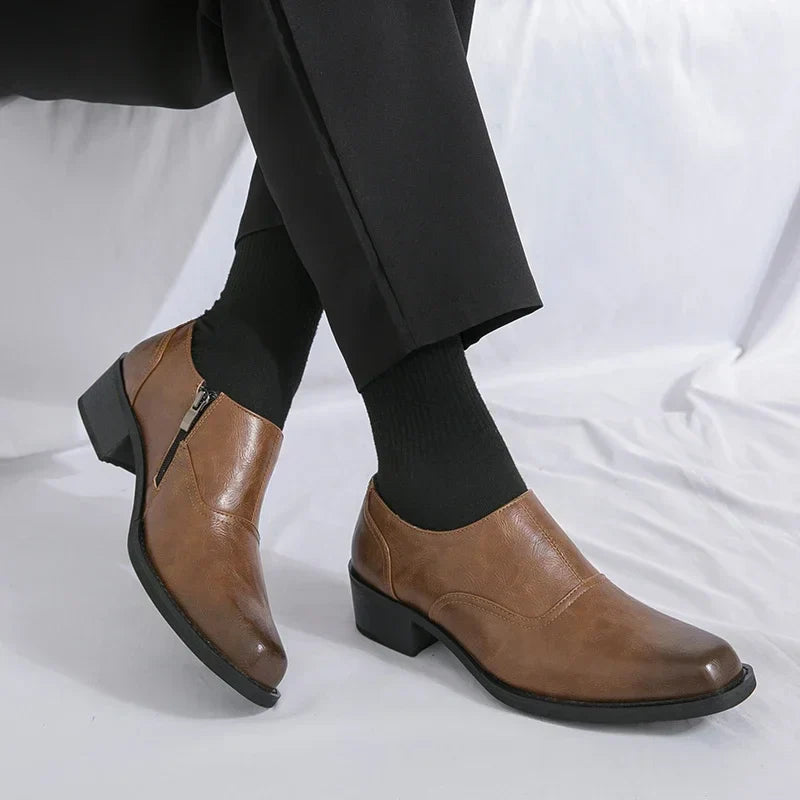 Edward - Comfortable Leather Shoes Brown