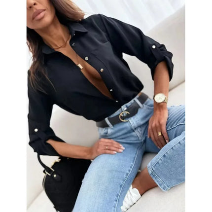Carolyn | Spring Women's Shirt black