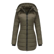 Stylish Winter Jacket Green Women's Jacket