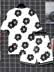 2025 Men's 3D Print Casual Suit Outfit Sets Two Piece Outfits