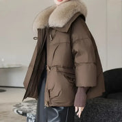 Dulcie™ | Elegant Plush-Collar Puffer Coat Jackets