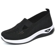 Maya - Breathable Knit Sneakers Black Sandals
