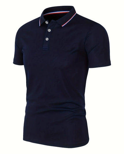 Premium Men’s Breathable Cotton Polo T-Shirt Navy T Shirts