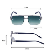Alberto Lombardi™ Semi‑Rimless Sunglasses Sunglasses