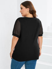 Sophia | Elegant Top with V-Neck Palm Tree T-Shirt