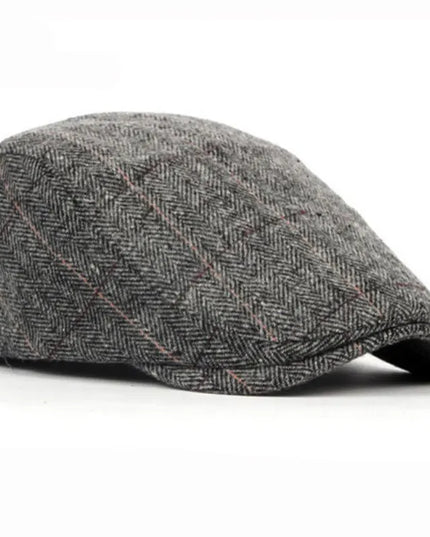 Men’s Wool Herringbone Newsboy Cap Hats