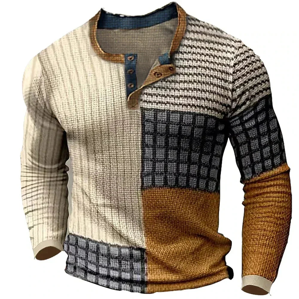 Stylish Retro Sweater Brown Men's Sweaters