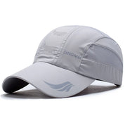 Quick‑Dry Mesh Sports Cap Gray 56-60cm Hats