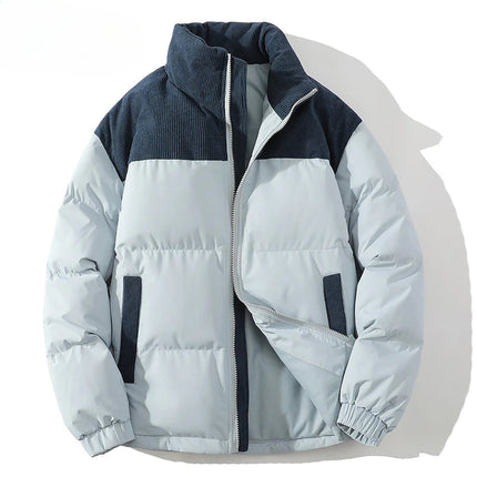 Corduroy Puffer Jacket Midnight Blue Jacket & Coats