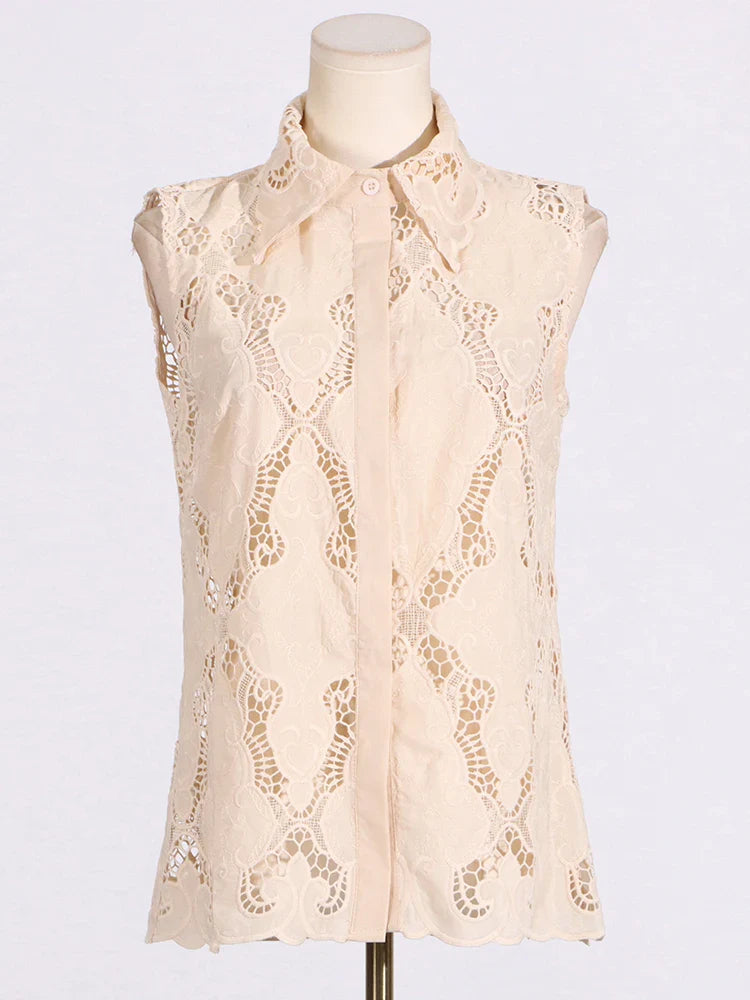 Talia™ | Lapel Embroidered Tummy-Tucking Suit Dresses