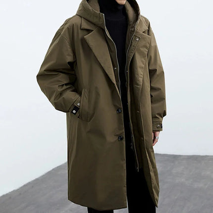 Men's Kensington Overcoat Army Green Coat