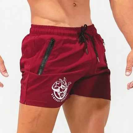 Men's Athletic Gym Shorts Red Shorts