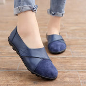 Comfy Premium Leather Orthopedic Loafers Blue Shoes & Sandals