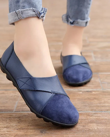 Cecilia™ | Comfy Premium Leather Orthopedic Loafers Blue Shoes & Sandals
