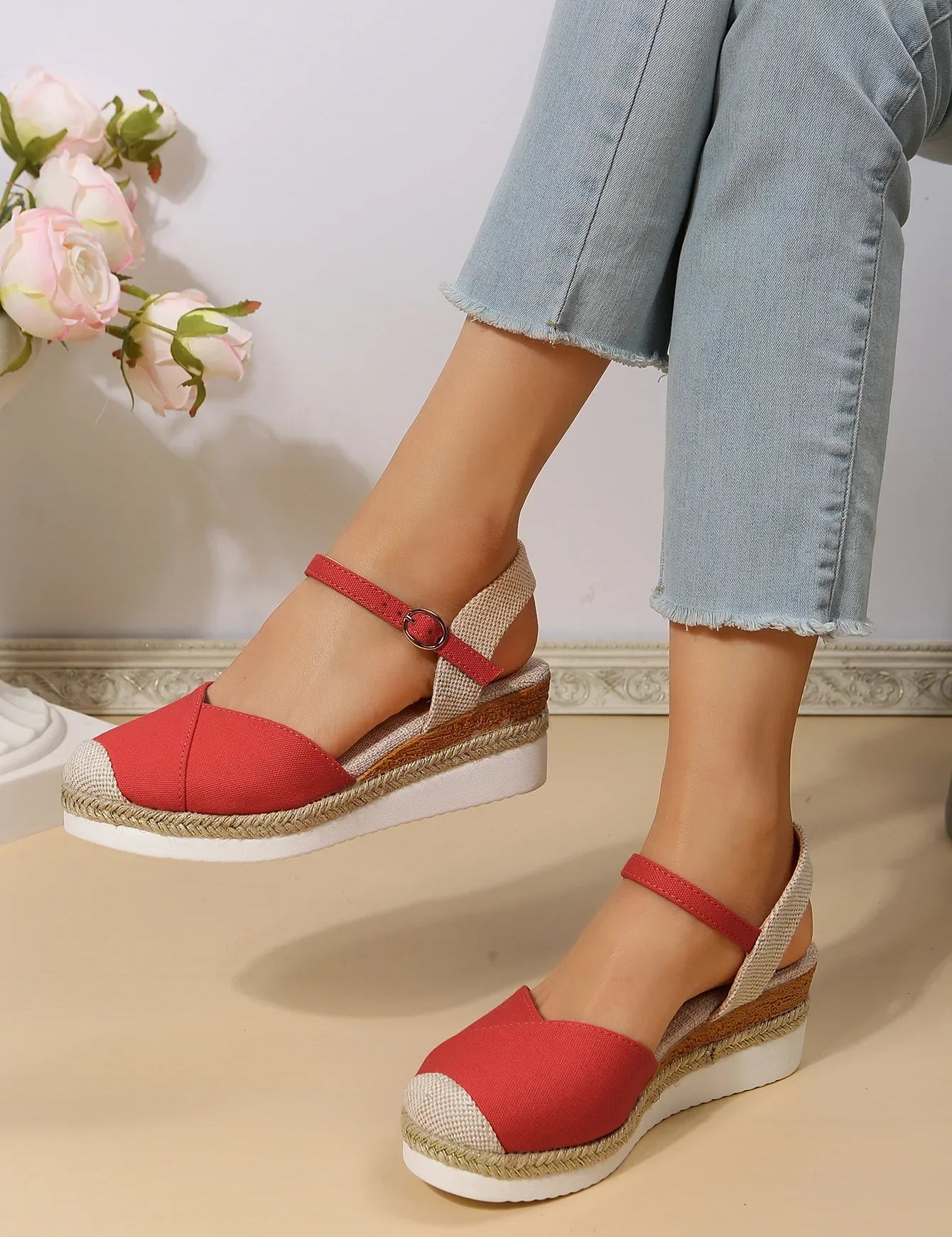 Courtney | Women's Closed Toe Wedge Sandals Shoes & Sandals