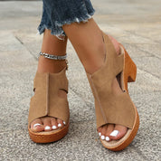 Sasha - Summer Sandals Camel Sandals