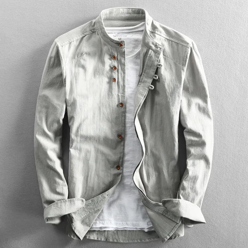 Mito Katana Japan‑Style Shirt Gray Shirts