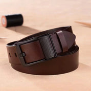 Premium Leather Men’s Belt – Stylish Pin Buckle Men's Accessories