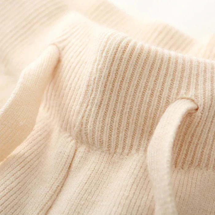 Capri Knit Trousers – Cashmere-Blend Wide-Leg Pants Trousers