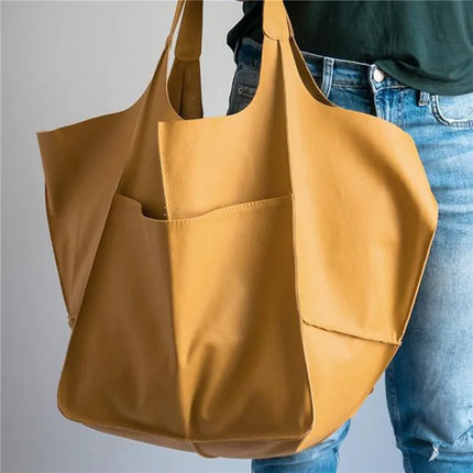 Laura | Vintage leather bag Yellow Leather Bag