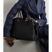 Henna™ | Everyday Go to Shopper Bag Plain Black Bag