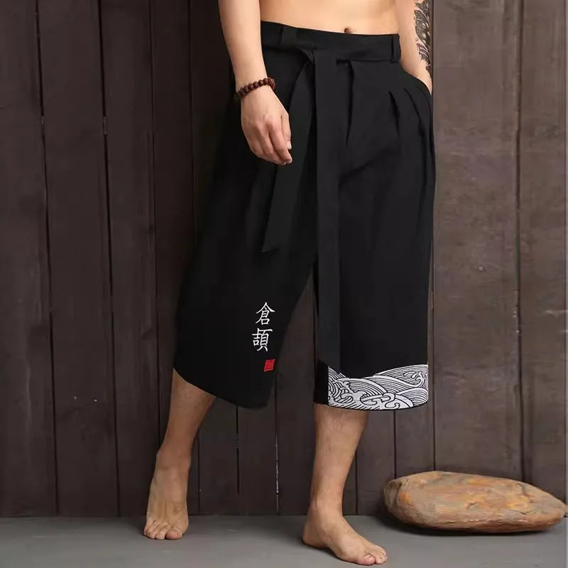 Kyoto Relaxed Fit Shorts Black Men Shorts