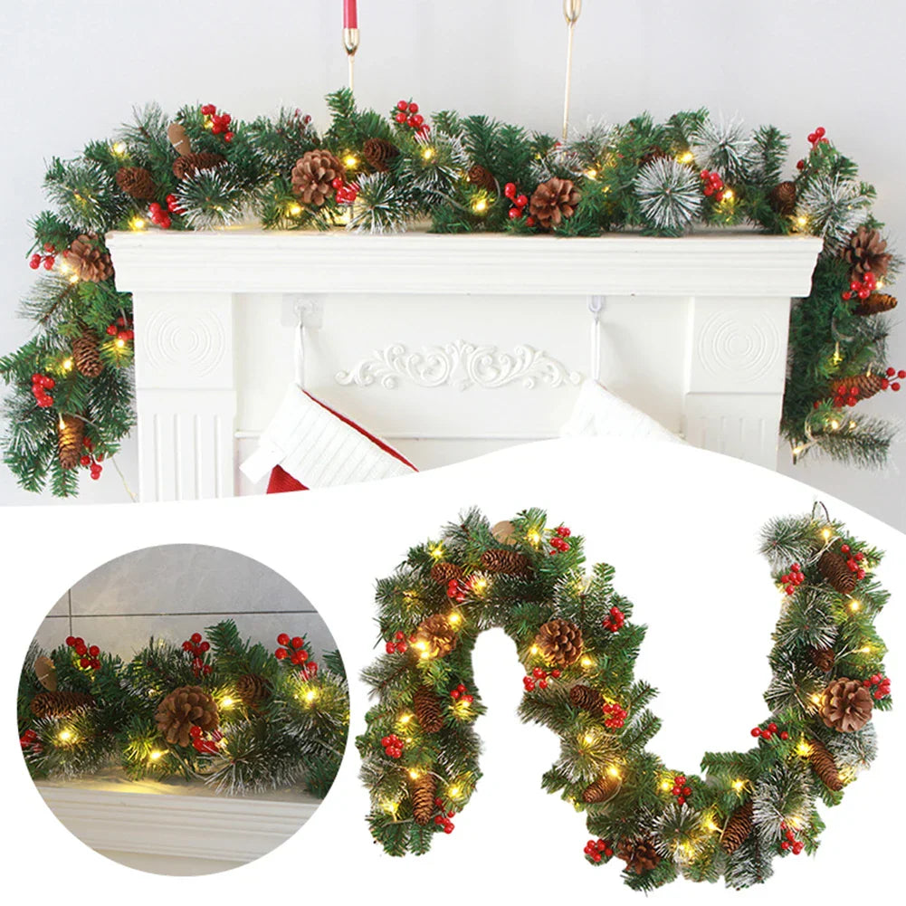 Festive Berry Garland – Xmas Decor Accent Accessories