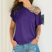 Marilyn | Off Shoulder Blouse purple Dresses